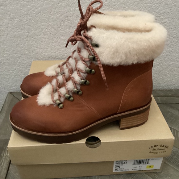 Kork-Ease® Winslet Genuine Shearling Trim Bootie (Women) 8.5M - Picture 5 of 12